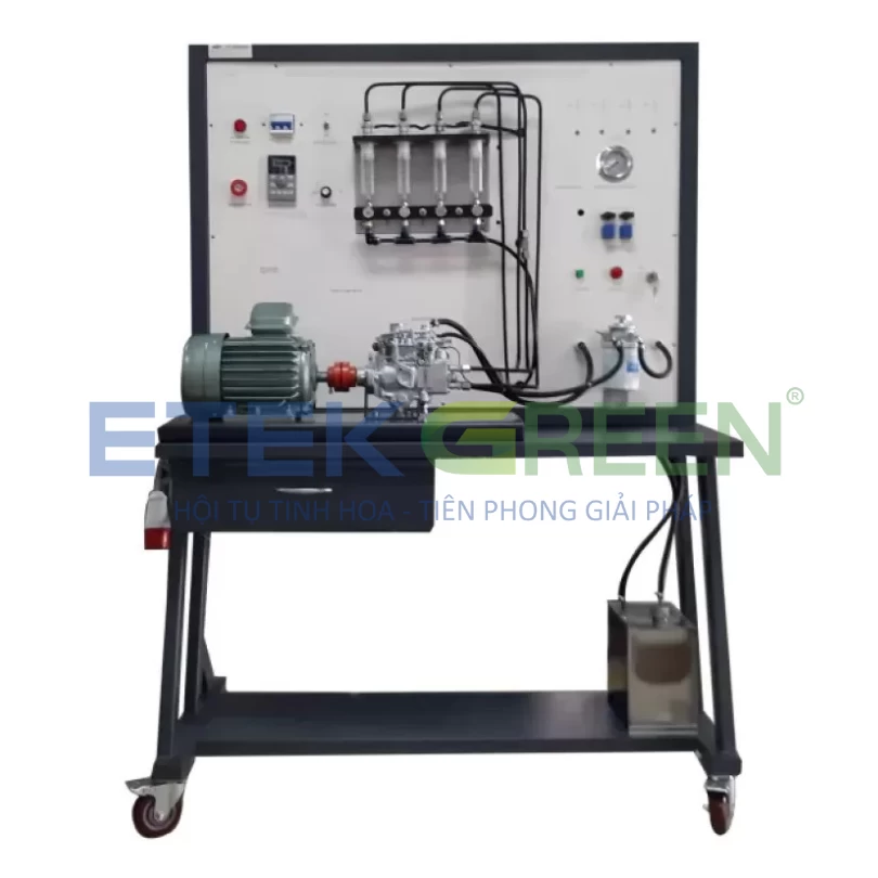 Mô hình hệ thống nhiên liệu động cơ diesel sử dụng bơm cao áp VE ETEK GREEN
