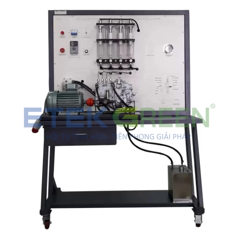 Mô hình hệ thống nhiên liệu động cơ Diesel bơm cao áp PE ETEK GREEN